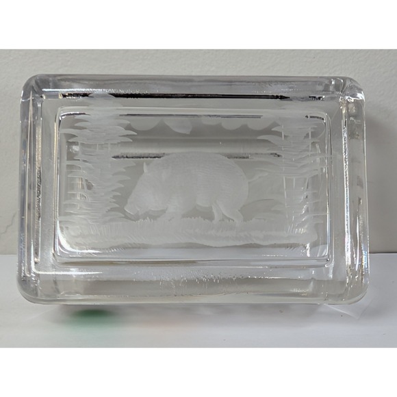 Haas Czech/Bohemian Budapest ART DECO Crystal Jewelry/Trinket Box